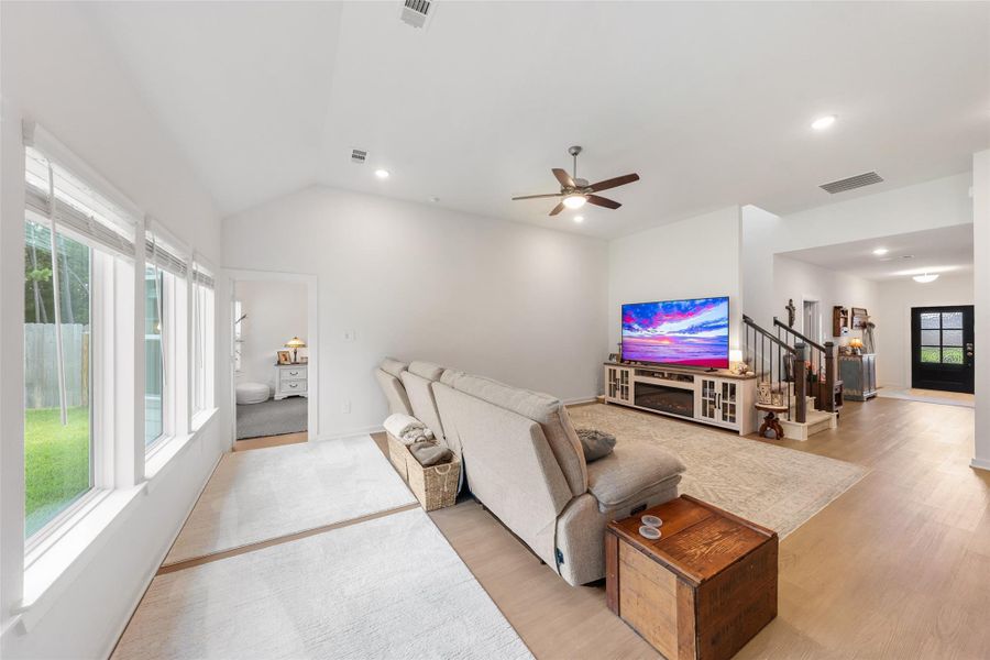 Furnished interior view inside a new home in Pinewood at Grand Texas, New Caney (Image 5).