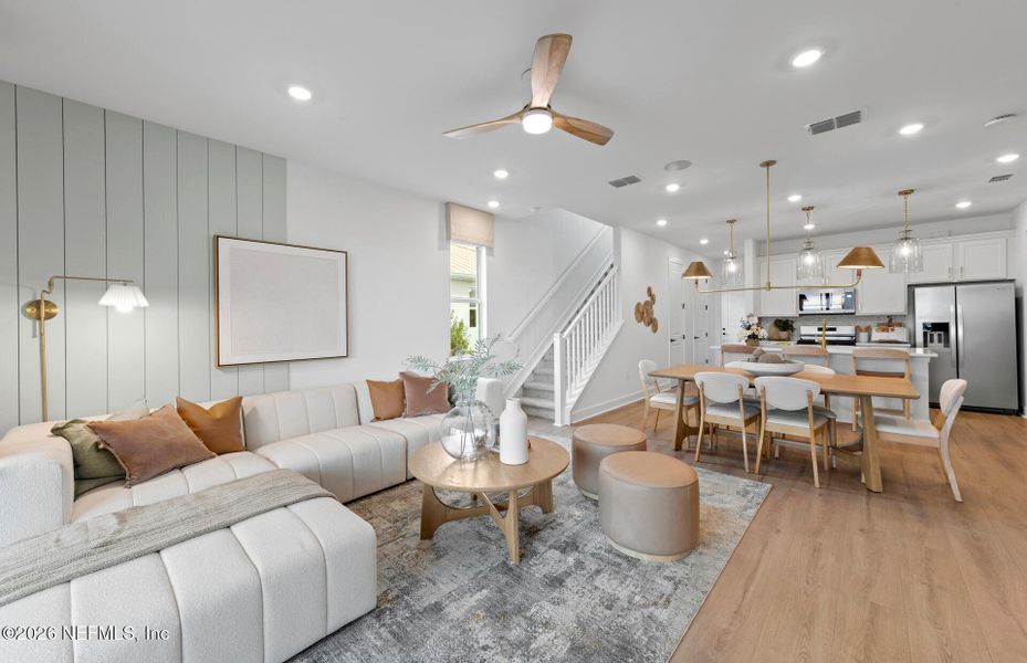 Furnished interior view inside a new home in Seminole Palms, Palm Coast (Image 7).
