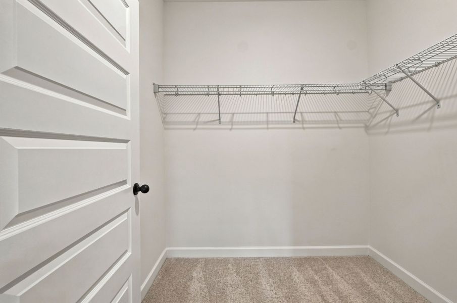 Spacious Walk In Closet in the Charleston Townhome