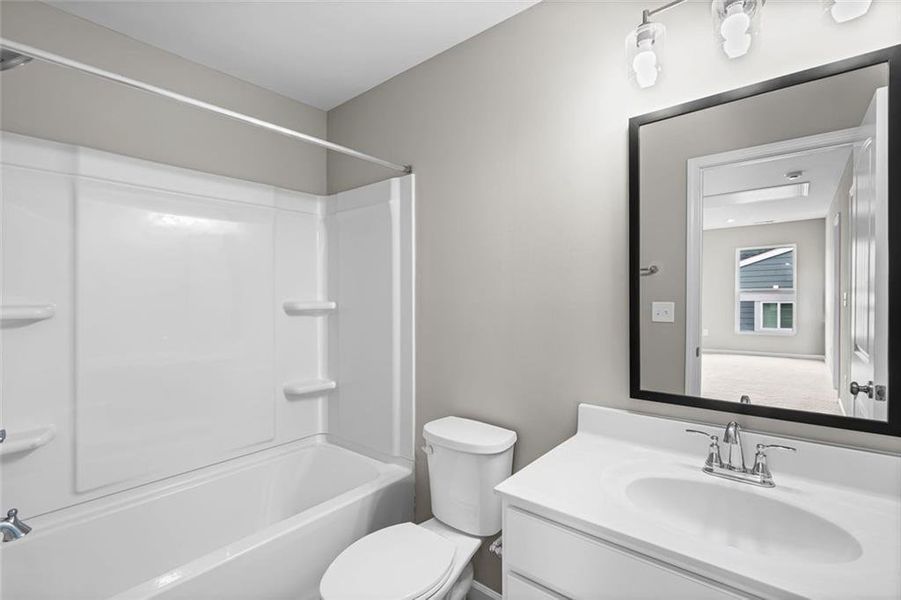 Furnished interior view inside a new home in Villas at Gold Creek, Dawsonville (Image 8).