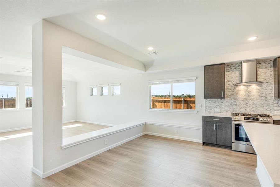 Furnished interior view inside a new home in East Oak Creek Elements, Commerce (Image 9).