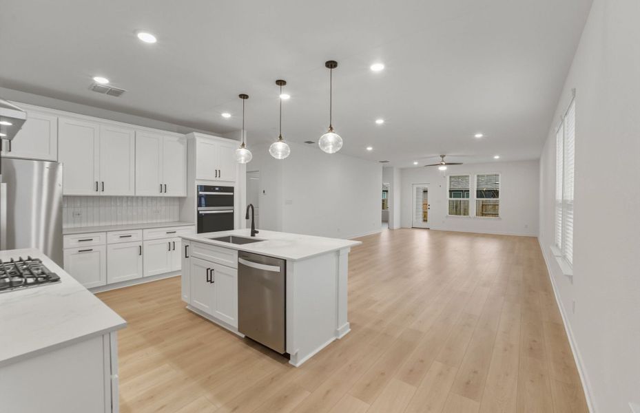 Furnished interior view inside a new home in Sunfield, Buda (Image 10).