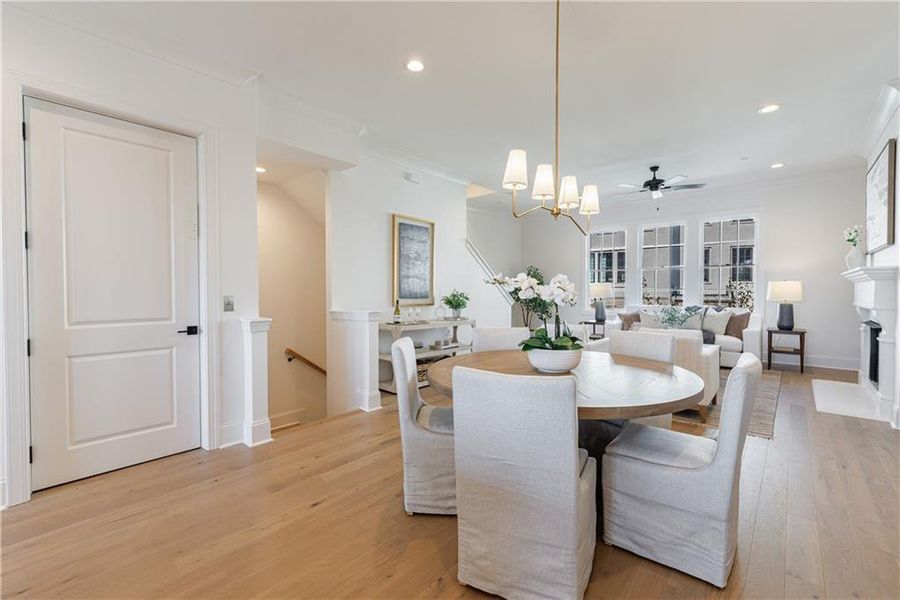 Furnished interior view inside a new home in , Alpharetta (Image 3). Furnished interior view inside a new home in , Alpharetta (Image 3).