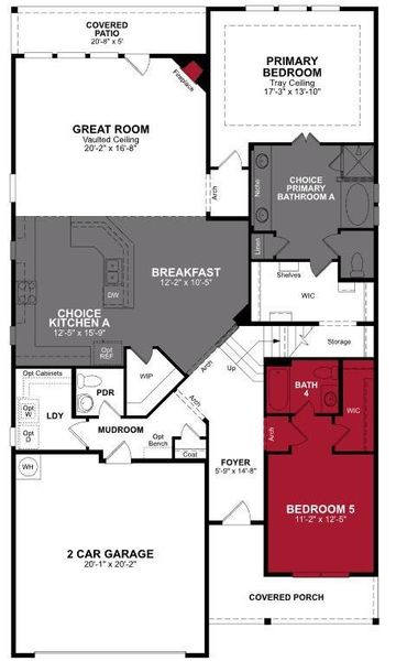 Beazer Homes Valencia on the Lake  Blackburn Floorplan.