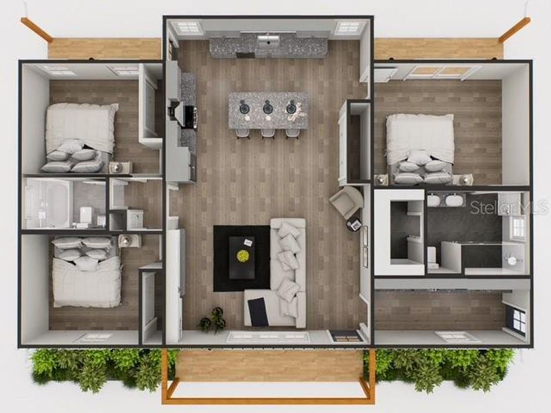 2D floor plan layout of this home in , Satsuma, FL (Image 5).