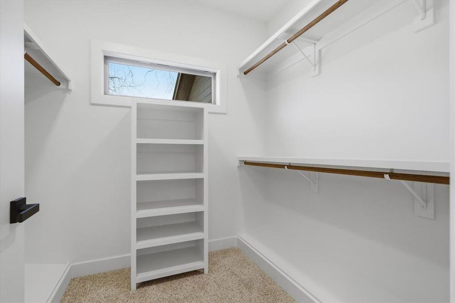 Custom Closet ready for all your shoes and clothes!