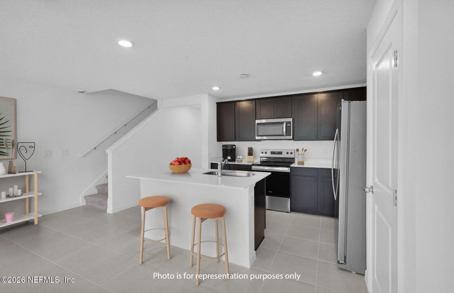 Furnished interior view inside a new home in , Jacksonville (Image 8).