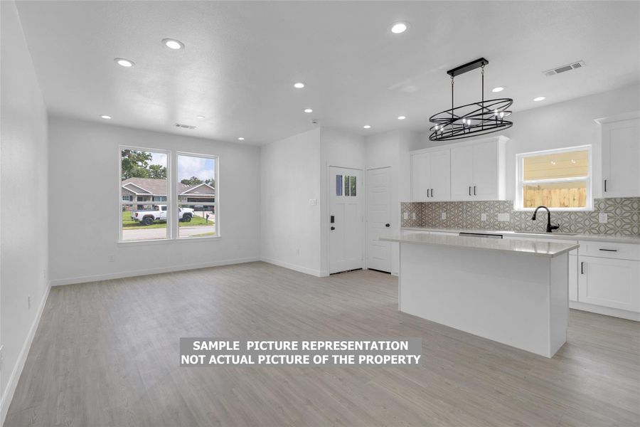 Furnished interior view inside a new home in , Willis (Image 17).