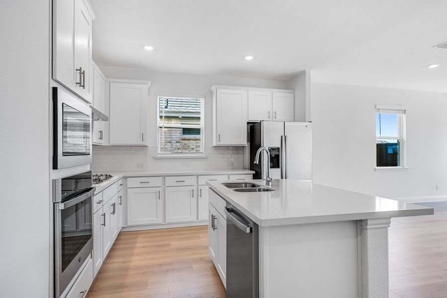 Furnished interior view inside a new home in Madero 50s, Fort Worth (Image 10). Furnished interior view inside a new home in Madero 50s, Fort Worth (Image 10).