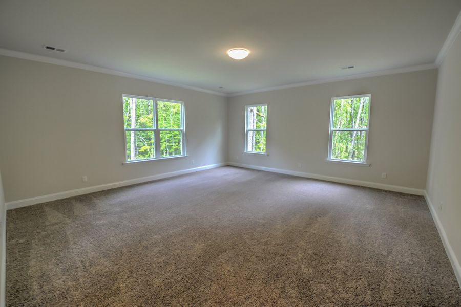 Representative unfurnished interior of a home built from the Ludington by Center Park Homes in Central Estates, Summerville (Image 15).