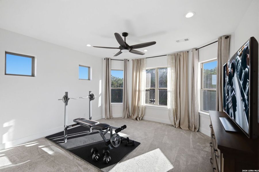 Furnished interior view inside a new home in , Boerne (Image 63).