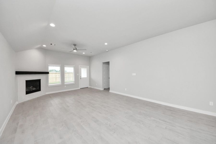 Take another glimpse into the heart of the home with this additional view of the family room—a sprawling space ready to accommodate all your gatherings.