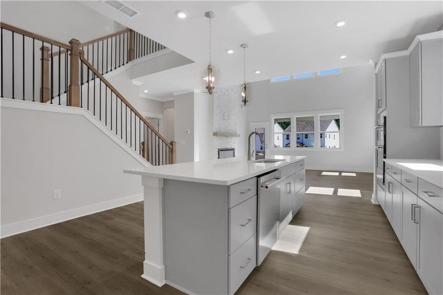 Furnished interior view inside a new home in The Paddocks at Doc Hughes, Buford (Image 12).