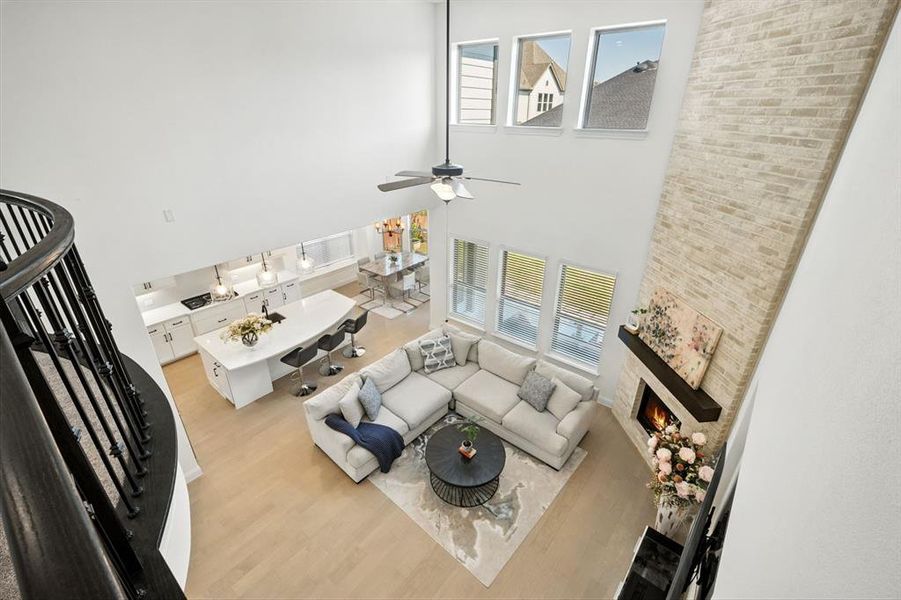 Overview of the downstairs.