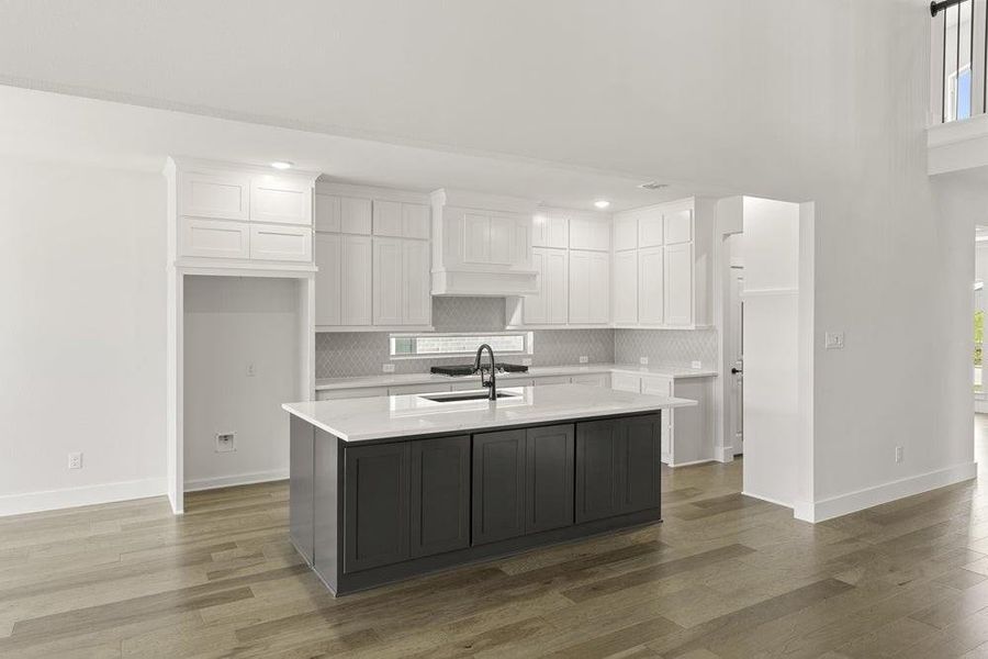 Furnished interior view inside a new home in Valencia on The Lake, Little Elm (Image 1).