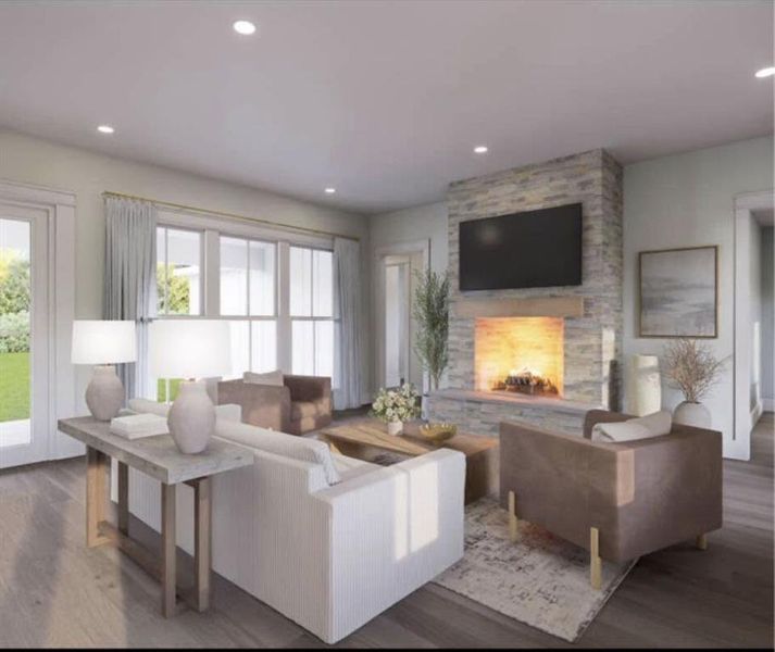 Furnished interior view inside a new home in , Bluff Dale (Image 3).