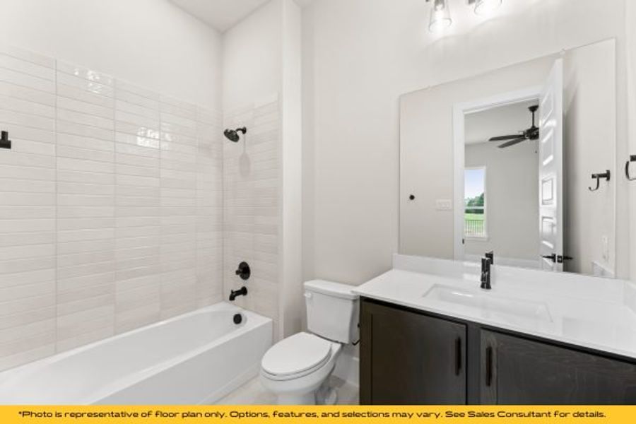 Representative furnished interior of a home built from the Belize by Stonefield Homes in Heath Golf and Yacht Club, Rockwall (Image 52).