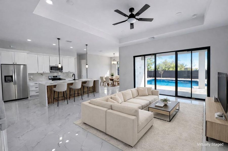 Furnished interior view inside a new home in , Cape Coral (Image 6).