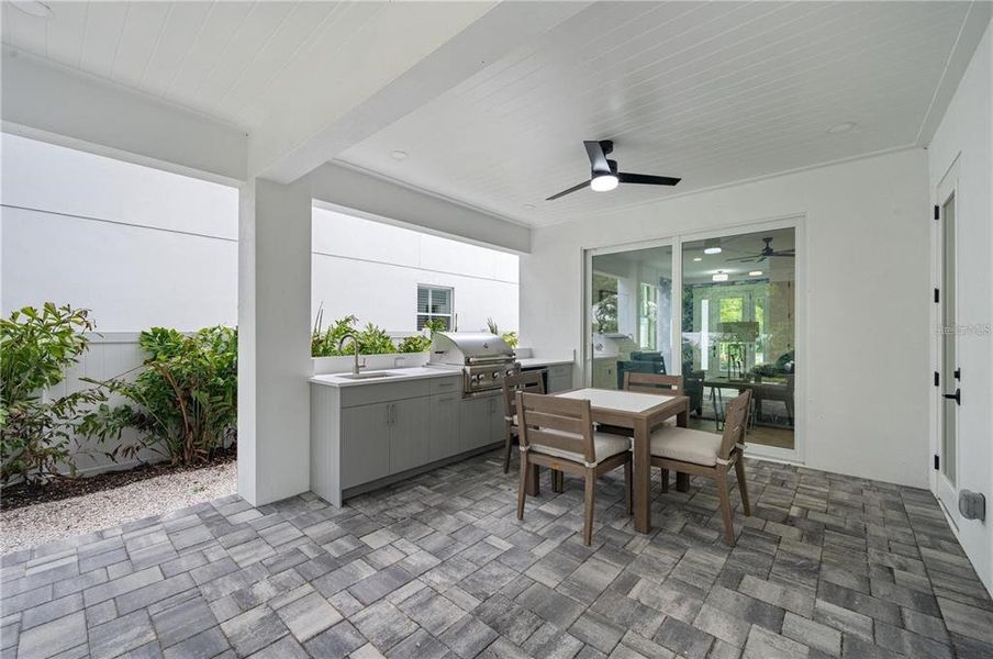 Exterior details and patio area of a home in , Sarasota (Image 22).
