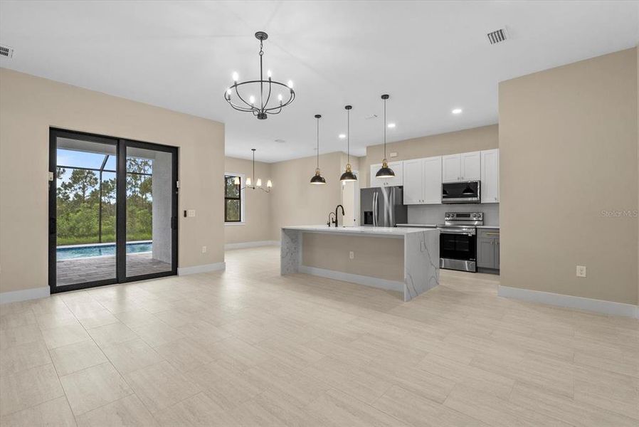 Furnished interior view inside a new home in , Port Charlotte (Image 13). Furnished interior view inside a new home in , Port Charlotte (Image 13).