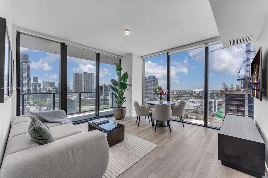 Furnished interior view inside a new home in , Miami (Image 7).
