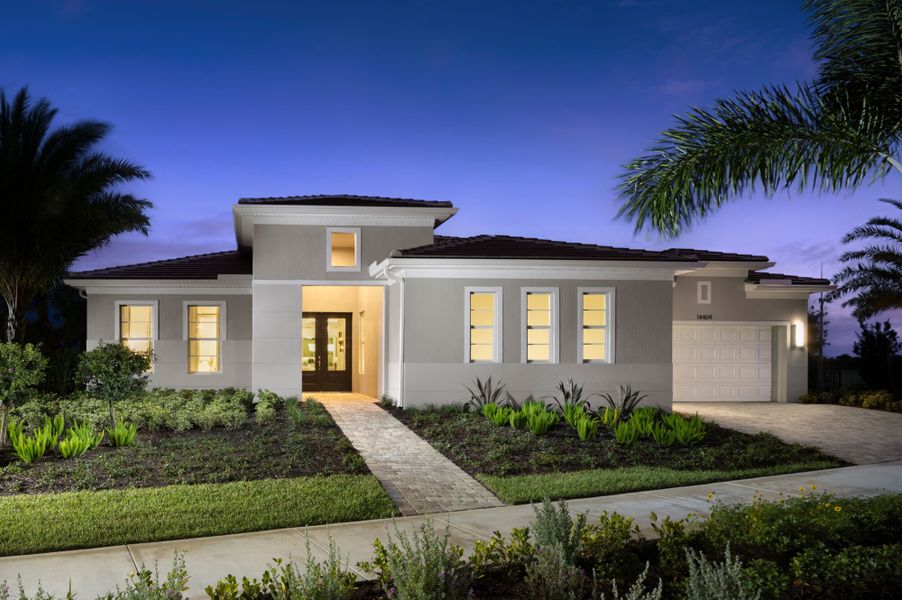 Representative exterior photo of a completed home built from the Encore by Mattamy Homes in Tradition, Port St. Lucie, FL (Image 22).