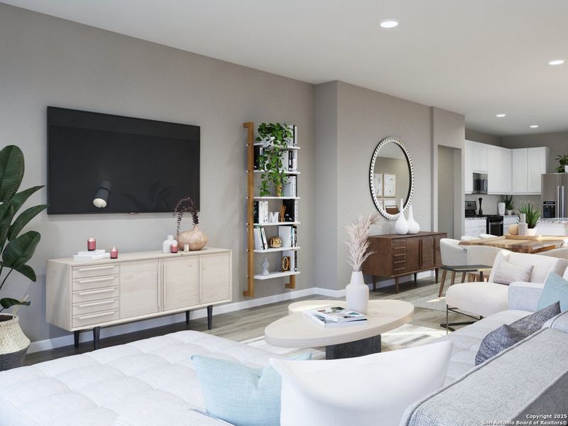 Furnished interior view inside a new home in Dauer Ranch, New Braunfels (Image 14). Furnished interior view inside a new home in Dauer Ranch, New Braunfels (Image 14).