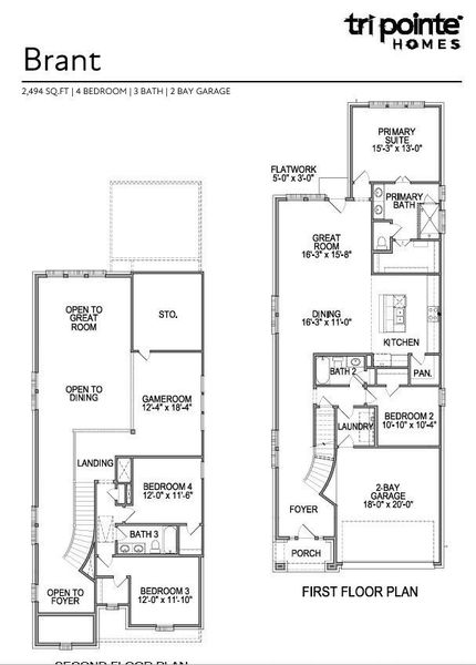 2D floor plan layout of this home in Trillium 40′, Richmond, TX (Image 4). 2D floor plan layout of this home in Trillium 40′, Richmond, TX (Image 4).