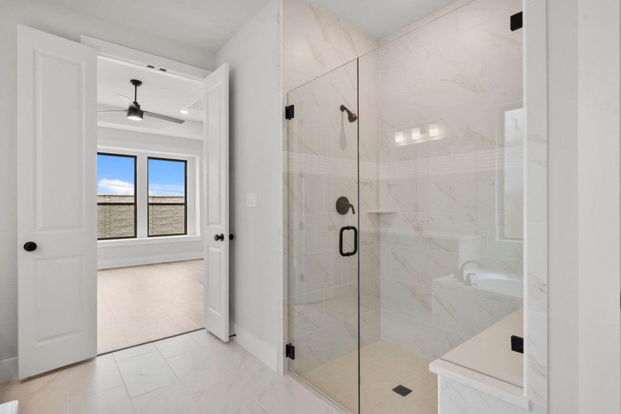 Walk-in shower in Primary Bath Walk-in shower in Primary Bath