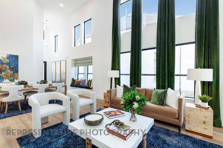 Furnished interior view inside a new home in Aster Park: 40ft. lots, McKinney (Image 28).