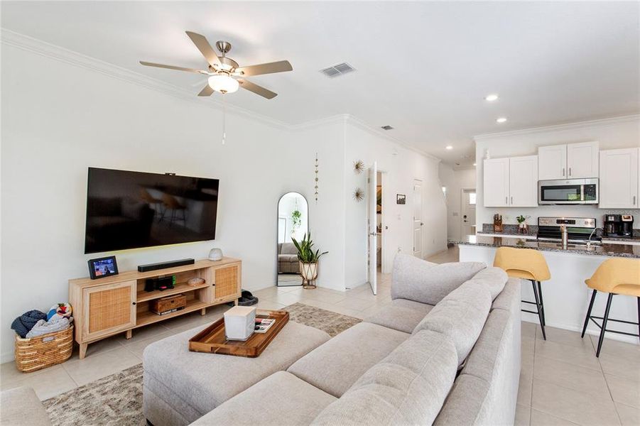 Furnished interior view inside a new home in , Land O' Lakes (Image 5). Furnished interior view inside a new home in , Land O' Lakes (Image 5).
