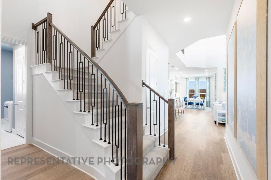 Spacious, unfurnished interior of a new home in Lariat: 50ft. lots, Liberty Hill (Image 22).