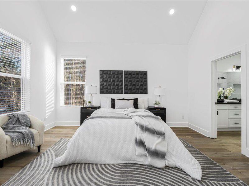 Furnished interior view inside a new home in , Dallas (Image 33).