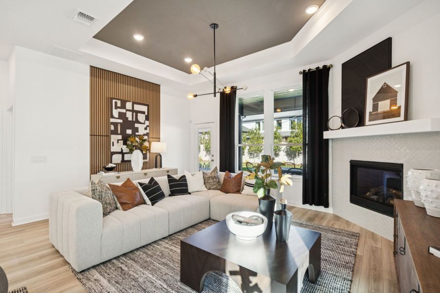 Representative furnished interior of a home built from the Jayton by Pulte Homes in Pulte Homes at Two Step Farm, Montgomery (Image 19).