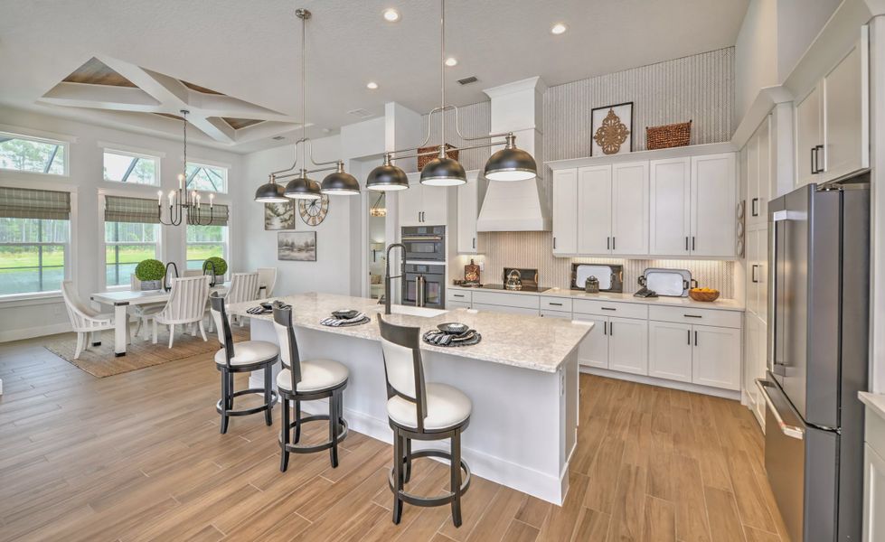 Furnished interior view inside a new home in Plantation Bay, Ormond Beach (Image 8).