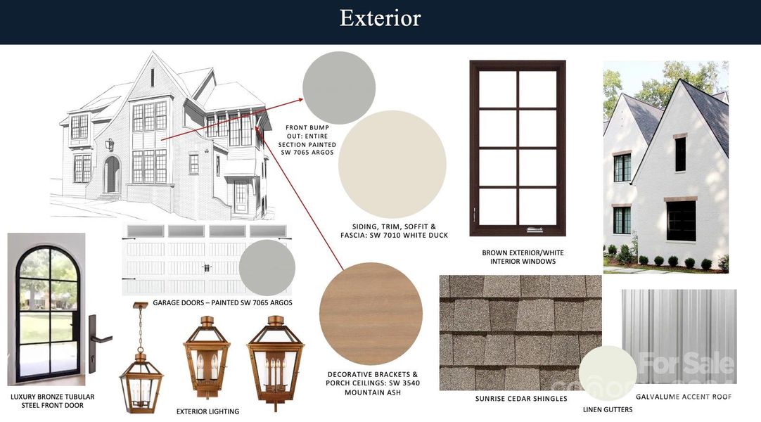 Exterior Design Intent- *For visual representation only