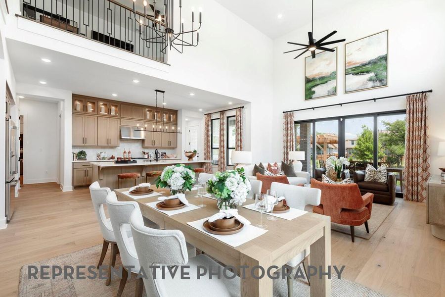 Furnished interior view inside a new home in Santa Rita Ranch, Liberty Hill (Image 22).