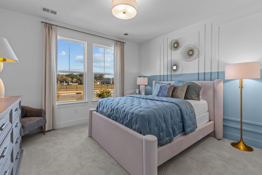 Furnished interior in a model home at Terrapin in Leland (Image 25).