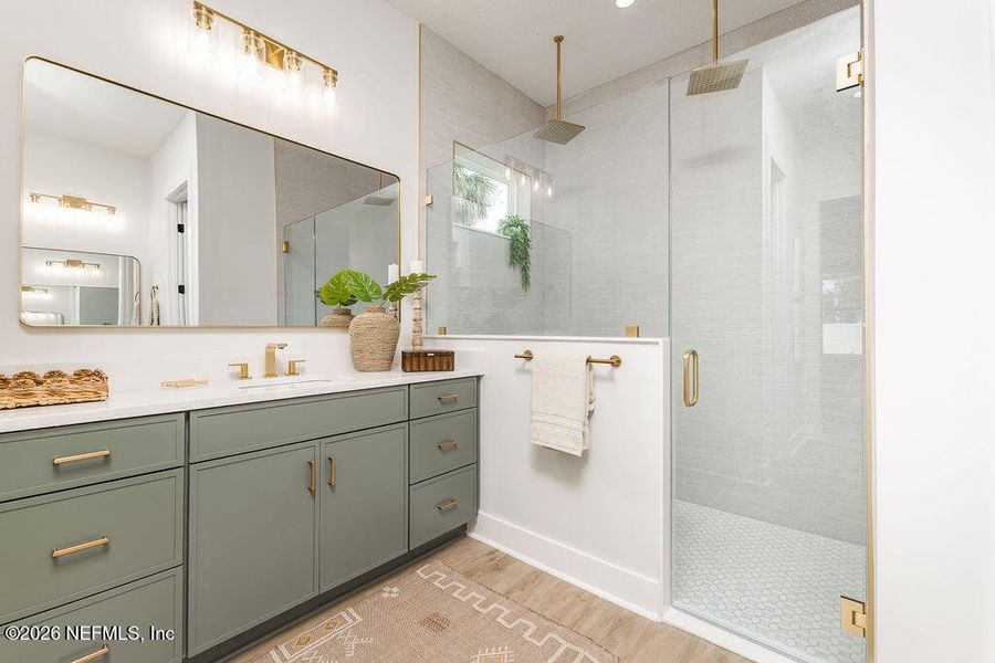 Furnished interior view inside a new home in , Jacksonville Beach (Image 16). Furnished interior view inside a new home in , Jacksonville Beach (Image 16).