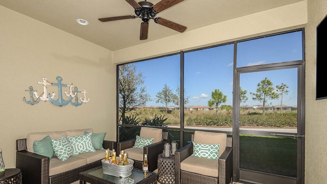 Image 10 representing the Caserta VII by Taylor Morrison in Bella Via, Port Charlotte, FL.