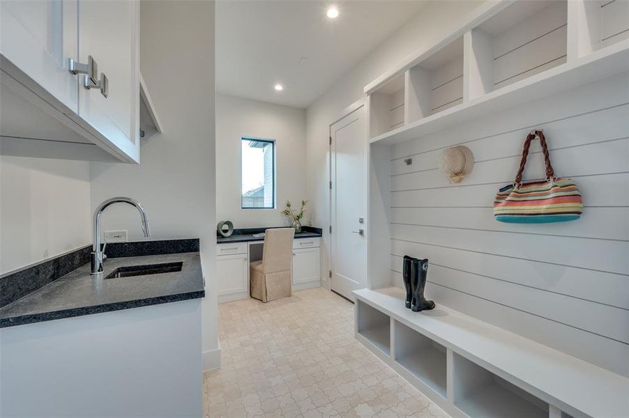 Mud Room, utility and desk