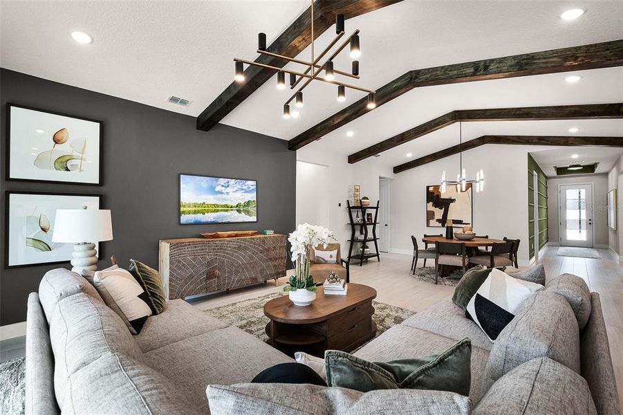 Furnished interior view inside a new home in Eden Crest, Apopka (Image 5). Furnished interior view inside a new home in Eden Crest, Apopka (Image 5).