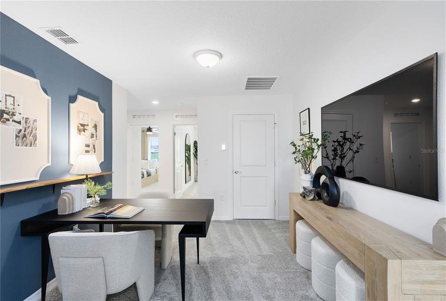 Furnished interior view inside a new home in Tohoqua, Kissimmee (Image 12). Furnished interior view inside a new home in Tohoqua, Kissimmee (Image 12).