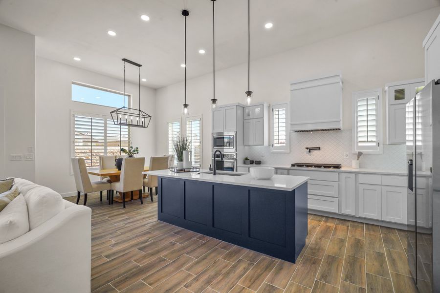 Representative furnished interior of a home built from the Escondido by LEH. Homes in Verdancia, El Paso (Image 44).