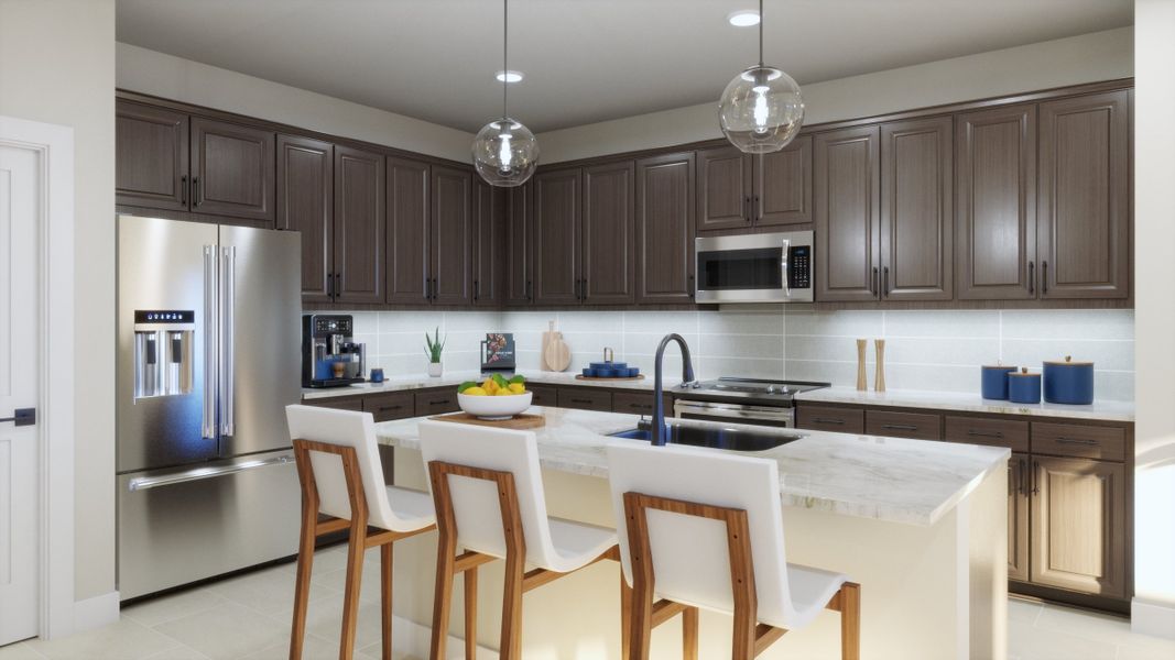 Representative furnished interior of a home built from the 4013 by Risewell Homes in Parkton Square, Kyle (Image 4).