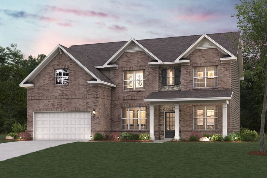 A house with a garage.
