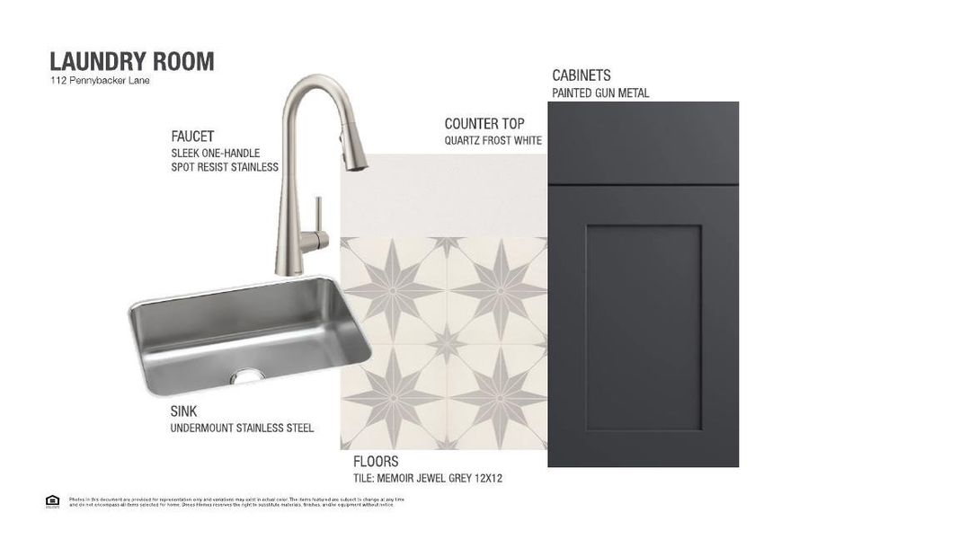 Sample of building materials used in homes in Rough Hollow The District, Lakeway (Image 6).