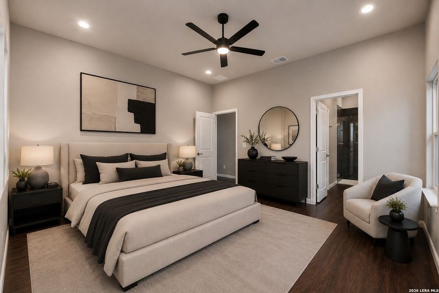 Furnished interior view inside a new home in , San Antonio (Image 9). Furnished interior view inside a new home in , San Antonio (Image 9).