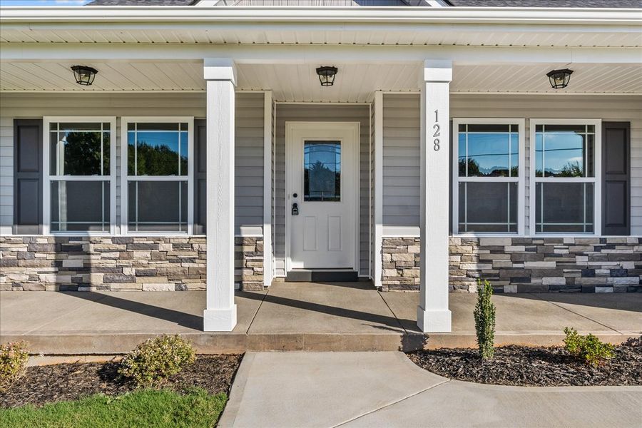 Representative exterior photo of a completed home built from the Whitney by Enchanted Homes in Ballentine Ridge, Lyman, SC (Image 18).