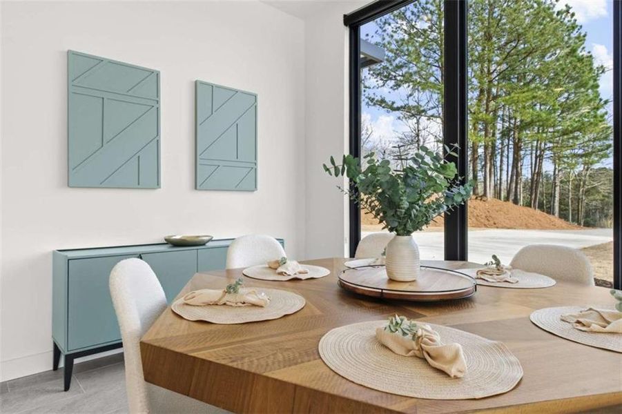 Furnished interior view inside a new home in , Talking Rock (Image 28).